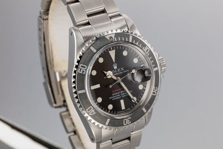 1970 Rolex Red Submariner 1680 MK II Tropical Dial