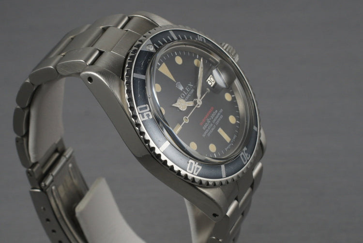 1970 Rolex RED Submariner 1680 Mark 4 Dial with Box and Papers