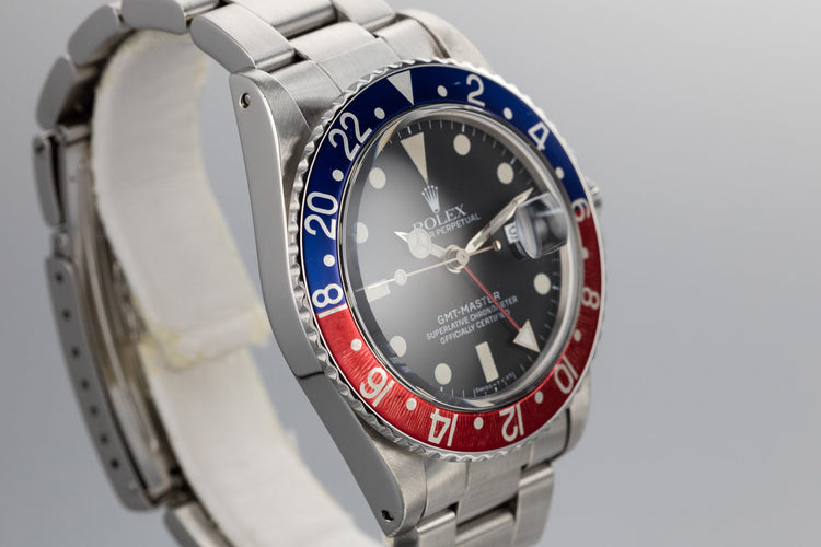 1985 Rolex GMT-Master 16750 with "Pepsi" Bezel Insert