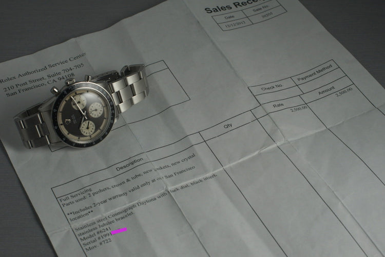 1969 Rolex Daytona 6241 with Paul Newman 3 Color Dial