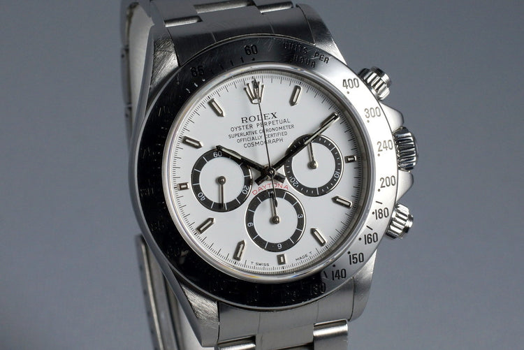 1989 Rolex SS Zenith Daytona 16520 White Dial