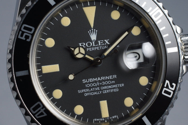 1981 Rolex Submariner 16800 RSC Papers