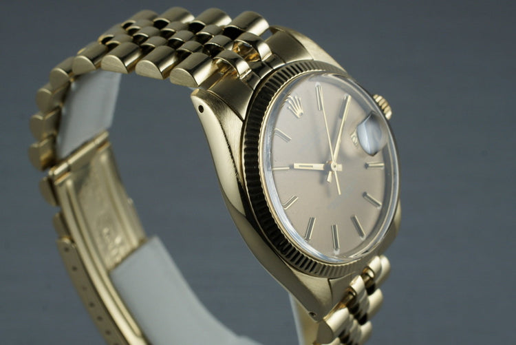 1978 Rolex 14K Date 1501 with Brown Dial