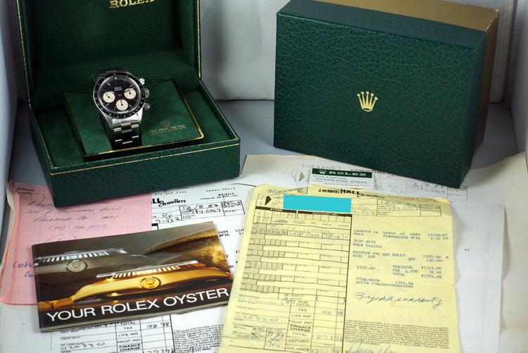 1985 Rolex Daytona 6263 Big Red Daytona Dial with Receipt
