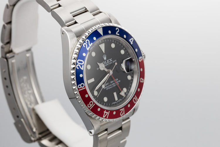 1991 Rolex GMT-Master 16700 "Pepsi" with Service Papers and Pouch