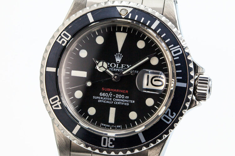 1972 Rolex Red Submariner Mark VI Dial