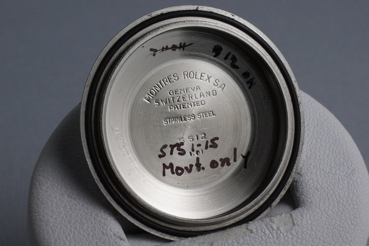 1961 Rolex Submariner 5512 PCG with Tropical Gilt Chapter Ring 2 Line Dial