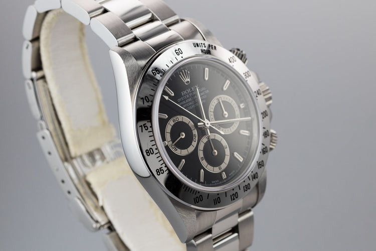 1995 Rolex Zenith Daytona 16520 Service Dial with and Box and Papers