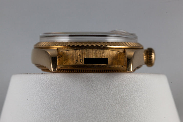 1977 Rolex 18K Day-Date Black Dial