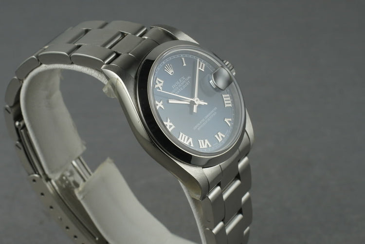2002 Rolex Midsize Datejust 78240  Box and Papers