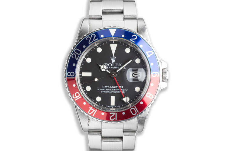 1983 Vintage Rolex GMT-Master 16750 "Pepsi" Dial