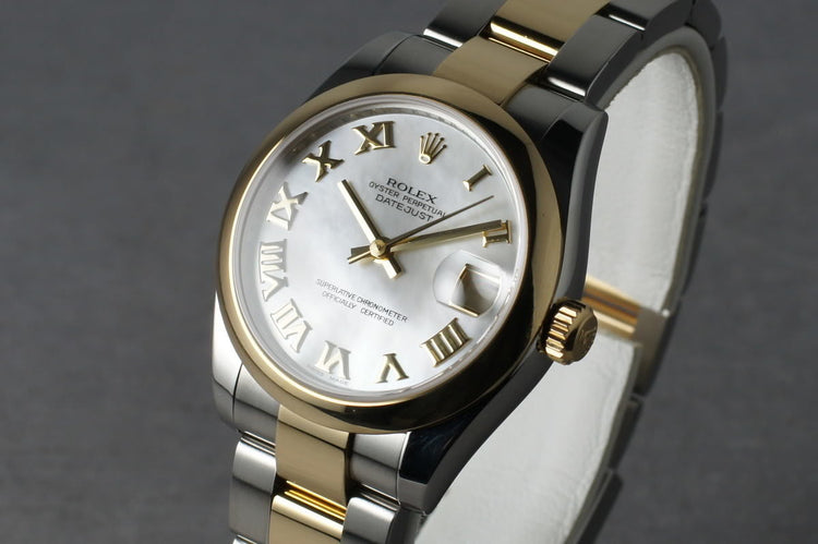 2006 Rolex Midsize 18K/SS Datejust 178243 with Box and Papers