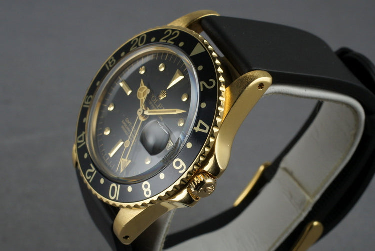 1978 Rolex 18K GMT-Master 1675 with RSC Papers