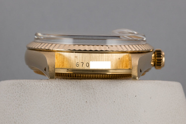 1981 Rolex 14K YG Date 15037 with Champagne Dial