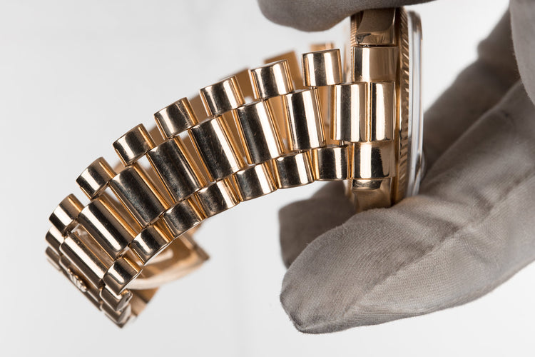 1975 Rolex YG Day-Date 1803 Champagne Dial with Spanish Date Wheel and South American Bracelet