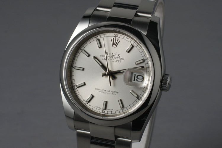 2014 Rolex Datejust 116200 with Box and Papers