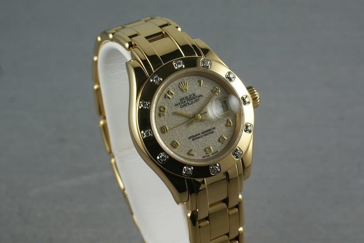 Rolex Ladies Masterpiece 69318 with12 Diamond Bezel