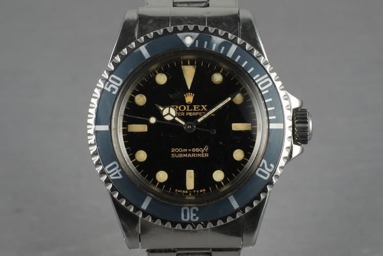 1965 Rolex Submariner 5513 with Bart Simpson Gilt Dial