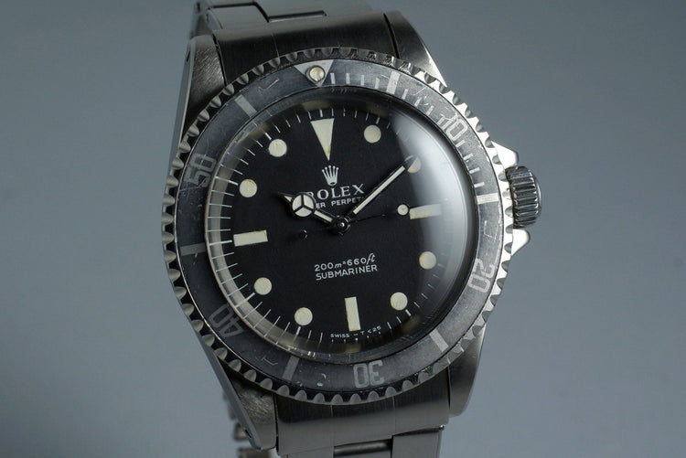 1968 Rolex Submariner 5513 Meters First