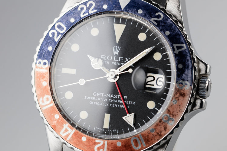 1971 Rolex GMT-Master 1675 with Faded "Pepsi" Insert