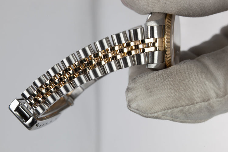 1995 Rolex Two Tone Ladies DateJust No-Lume Silver Dial with Box and Papers