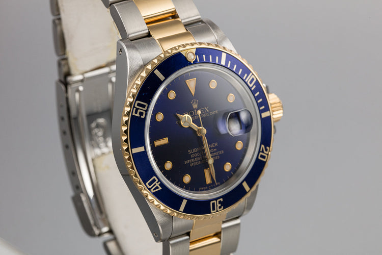 1988 Rolex Two-Tone Submariner 16803 with Service Papers