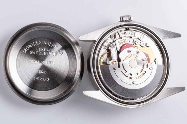 1995 Rolex Unpolished Case DateJust 16234 with Silver Patina Dial