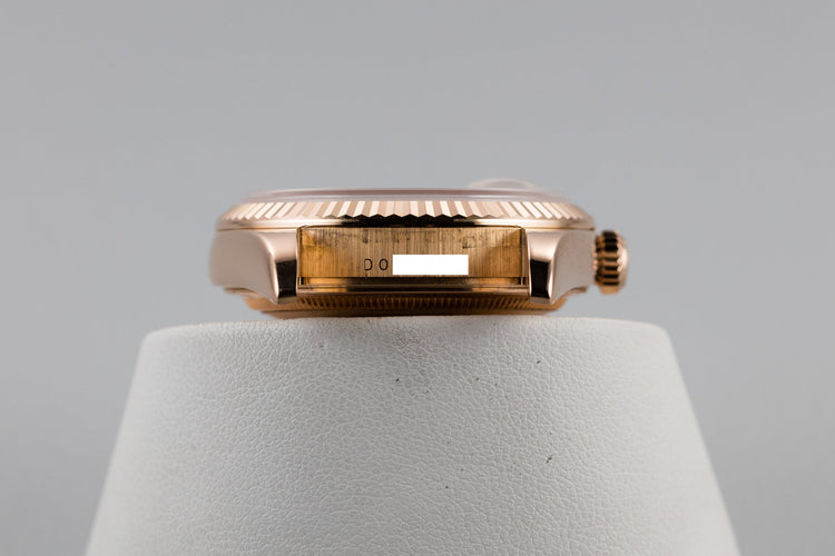 2005 Rolex 18K Rose Gold Day-Date118235 Diamond Meteorite Dial with Box and Papers