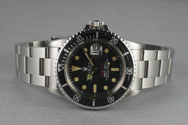 1972 Rolex Red Submariner 1680 with Mark VI Dial