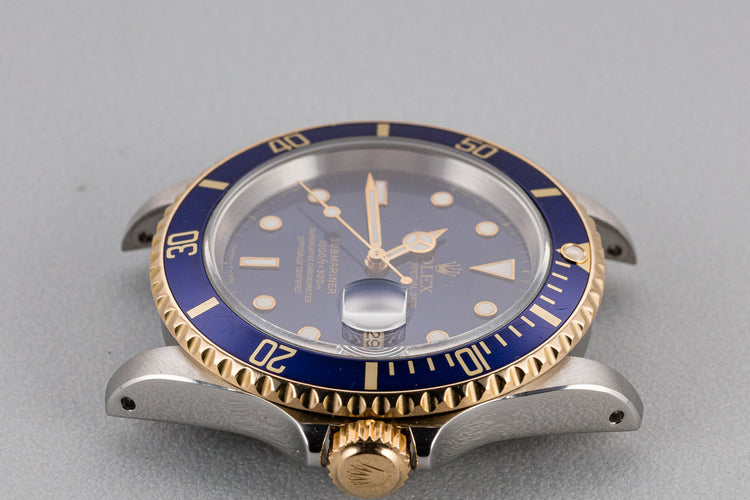 1993 Rolex Two-Tone Submariner 16613 Blue Dial
