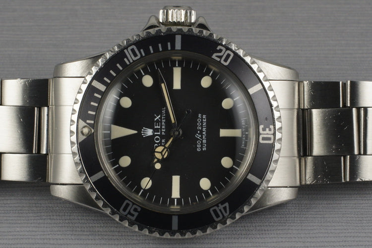 1970 Rolex Submariner 5513 Serif Dial