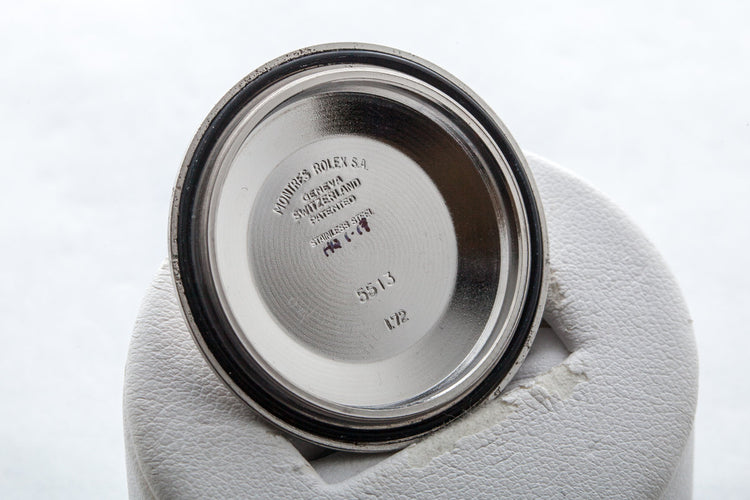 Vintage 1972 Rolex Submariner 5513 Serif Dial with Box and Papers