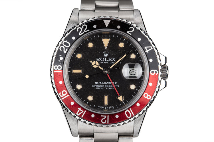 Rolex 1985 Fat Lady GMT-Master II with "Black Granite" Dial