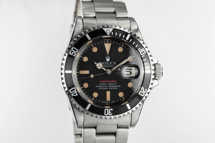 1969 Rolex Red Submariner 1680 with MK II Meters First Dial