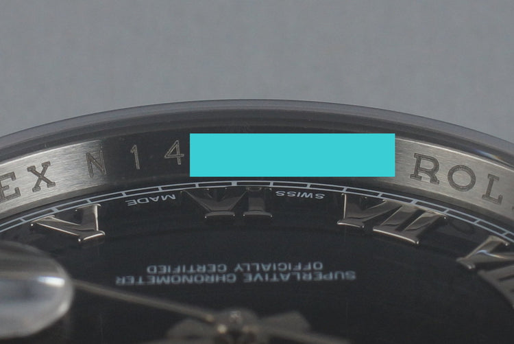 2015 Rolex Datejust 116200 Black Roman Numeral Dial MINT