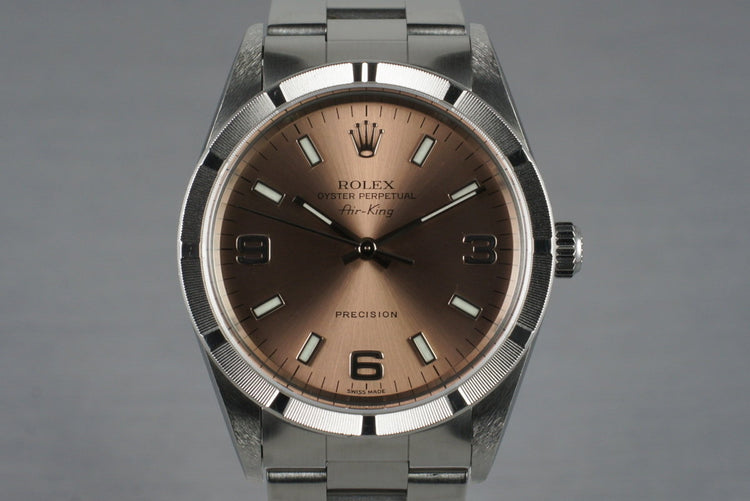 2001 Rolex Salmon Dial Air-King 14010M
