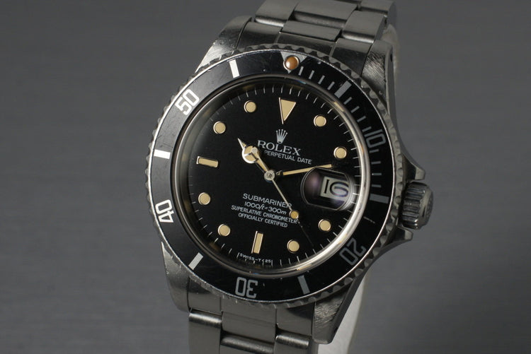 1984 Rolex Submariner 16800 with Box and Papers