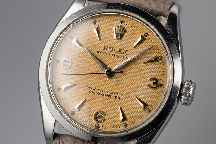 1955 Rolex Oyster Perpetual 6284 Waffle Dial with Service Papers