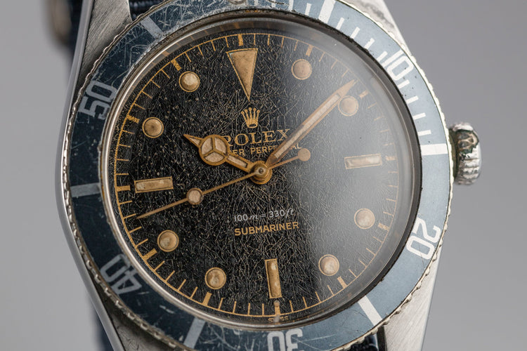 1958 Rolex Submariner 5508 with Spider Cracked Gilt Dial