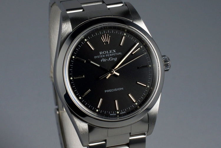 2000 Rolex Air-King 14000 Black Dial
