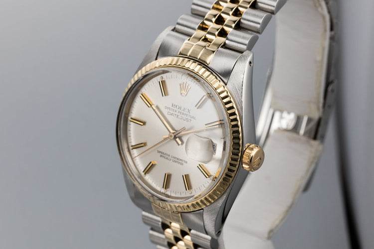 1979 Rolex Two Tone DateJust 16013 Silver Dial