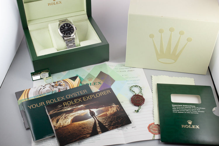 2006 Rolex Explorer 114270 with Box and Papers