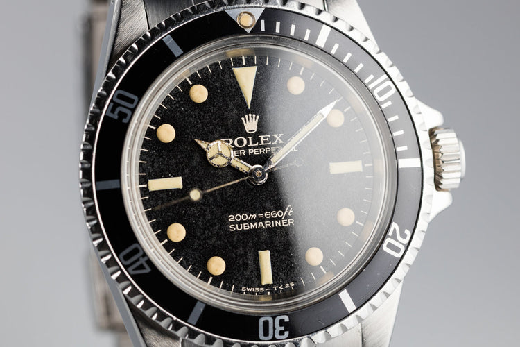 1967 Rolex Submariner 5513 Gilt "Bart Simpson" Dial with Night Sky Patina