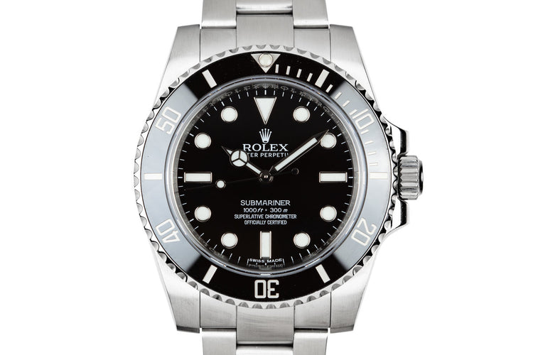 2016 Rolex Submariner 114060 with Box and Papers