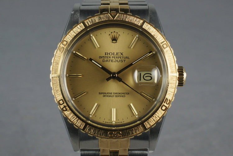 1987 Rolex 18K/SS DateJust Thunderbird 16253