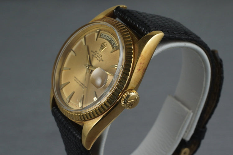 1962 Rolex YG Day-Date 1803 with Swiss Only Claw Dial