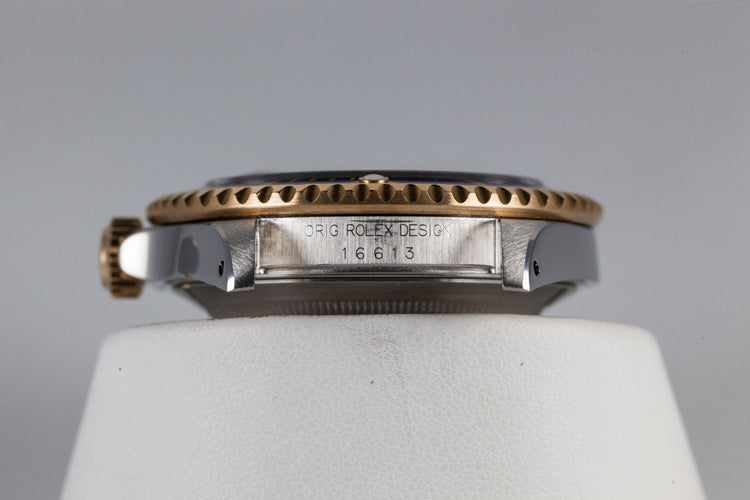 1995 Rolex Two Tone Submariner 16613 with Purple Dial