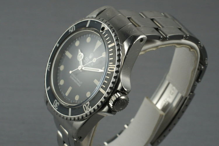 1968 Rolex Submariner 5513 Meters First with Box and Receipt