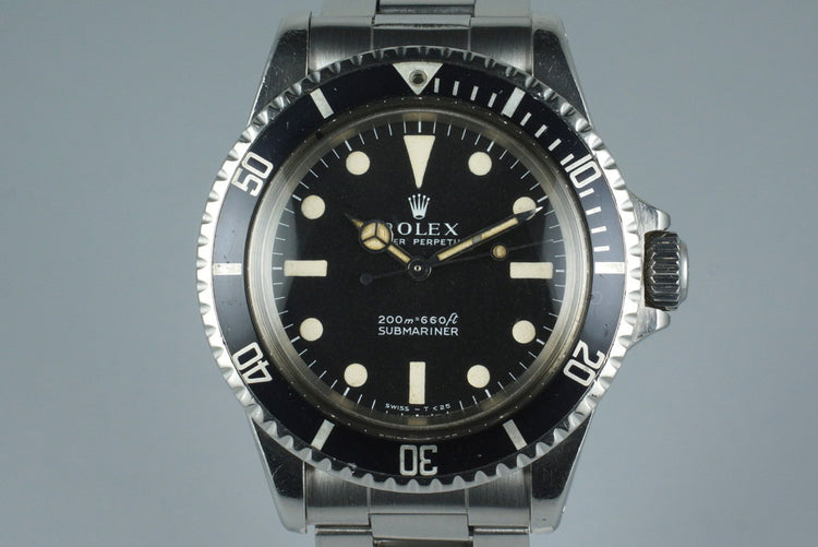 1966 Rolex Submariner 5513 Meters First Dial