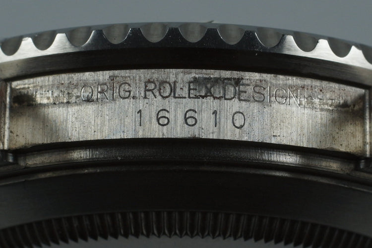 2001 Rolex Submariner 16610 with Box and Papers